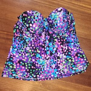 Smart & Sexy Multicolor Polka Dot Bustier